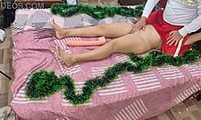 Sucking My Big Ass Stepmothers Pussy And Ass For Christmas