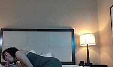 Hot Petite Woman with Tattoo Sucks Deeply