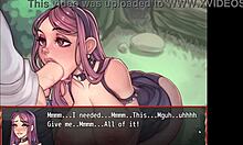 Harem Hentai Game Ep 5: Damsel Sucking Premature Cock in Distress