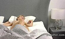 S Beauty Mila Dearmas Gently Touches Her Shaved Skin