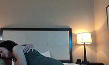 Hot Petite Woman with Tattoo Sucks Deeply