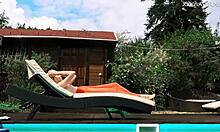 swimming pool got hot with mimi cica dressed sexy, oops