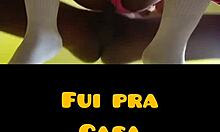 two young guys exchange looks at gym then black guy fucks unknown girl cumming inside