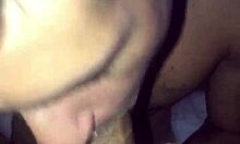 this young guy’s cock ain’t small, swallowed it all thick and big!