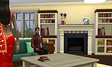 Indian step mom fucks her two sons for the first time