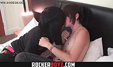 rocker boyz randy emo twinks sucking cock and banging tight holes