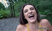 exciting riverside quickie with beautiful stranger pickup