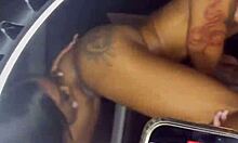 fucking my petite black bestfriend with a strapon