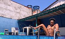 Girl DANCES NAKED in BACKYARD