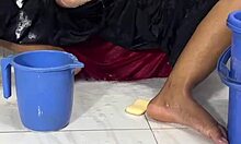 Damn! Cute Girl in Bathroom Shower Fingering Pussy Hard!