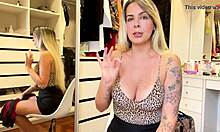 Trying on provocative lingerie for my content site