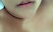 Chubby Girl Masturbates on Console, Front and Back, Announcing Orgasm