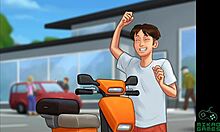 summertime saga ep 54 shows italian milf with fat ass finally buying my moto