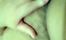 Chubby Girl Masturbates on Console, Front and Back, Announcing Orgasm