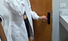 nurse cheats in hospital bathroom