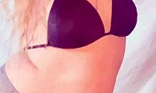 Hot Blonde Feels Erotic Domination While Dancing In Crotchless Panties