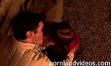 Teen Gets Her Ass Fucked Hard in the Village Ranch!