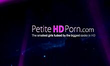 Petite Chick Sucks Big Dong In Rough Competition!