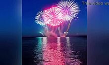 uhh, step aunt showin her sexy bikini to nephew with dirty talk on new years, so hot nude milf at end