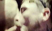 Brutal Orgy with Anal and Swallowing in Nightclub Bathroom