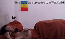 waking up my hairy guy with a nice blowjob using his morning hard-on