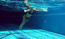 Why is tiffany tatum masturbating by the pool?