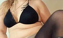 Hot Blonde Feels Erotic Domination While Dancing In Crotchless Panties