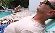 i'm a horny teen couple having homemade sex first time in summer seduction