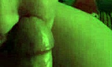 Amateur Luna with tattoos and pierced nipples gives blowjob to old man