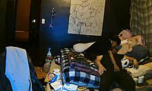 Ebon housewife fucks monster cock