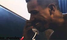 Hotel waiter seduces guest bareback