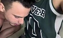 Muscular twink gets licked and fucked in the ass by his girlfriend