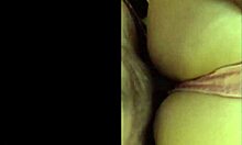 French amateur in stockings performs deepthroat and ass to mouth.