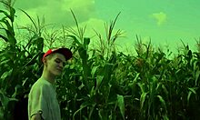 Helping a friend with his twink couple in the cornfield