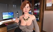 Hot horny teacher gives me a handjob after foot massage in wild 3D hentai.