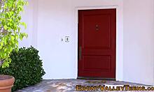 busty black teen gets jizzed all over her face! 😍