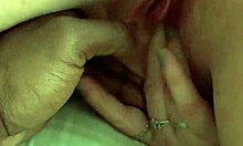 Pale bbw squirts from fingering