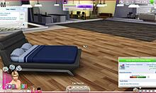 3D Animation: Young Character Sucking In The Bathroom