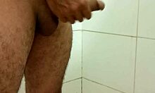 Skinny Guy Strokes Monster Cock in Solo Session