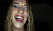 Blonde Amateur Teases Gay Cock with Sucking Skills