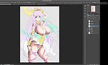 Busty Athena shows huge boobs