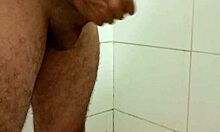 Skinny Guy Strokes Monster Cock in Solo Session