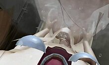 3D Animation: Young Character Sucking In The Bathroom