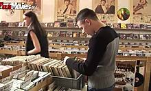 German amateur anal gets wild inside a random shop