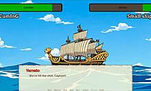 In this 3D hentai parody, lusty buccaneers creampie the pirate's pussy in episode 4. 😈