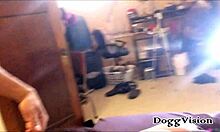 The cuckold kisses his wife right after she sucks that big black cock.