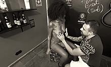 amateur pornstar bends over for quick anal creampie and blowjob in a delicious encounter