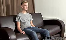 Ever seen twink blond Alex Silvers in a raw interview? His masturbation cumshot steals the show!