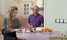 Flat teen feels cumshot ecstasy