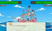 In this 3D hentai parody, lusty buccaneers creampie the pirate's pussy in episode 4. 😈